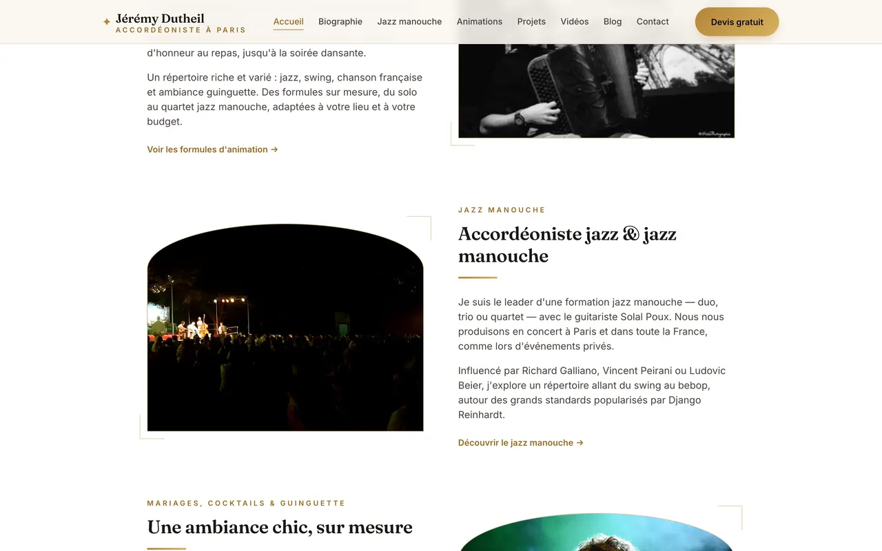 Présentation des animations et de l'ambiance sur mesure pour les événements